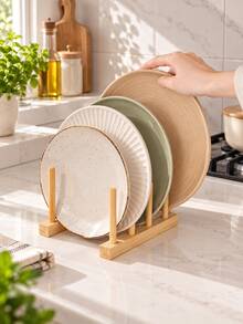 2-Slot/4-Slot Dish Drying Rack – A Versatile Organizer For Plates, Cups, Bowls, Lids, And Cutting Boards; Combines Drying And Storage Functions-An Excellent Tool For Kitchen Cabinet Organization. - View 4