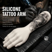 KVM 1PC Silicone Tattoo Practice Arm,Lifelike Fake Skin Tattoo Training Model, Soft &Silicone Tattoo Practice Skin, For Linework & Gradient Shading Practice,Holiday Gift For Beginner & Professional Tattoo Artists,Halloween, Tattoo Supplies - View 1