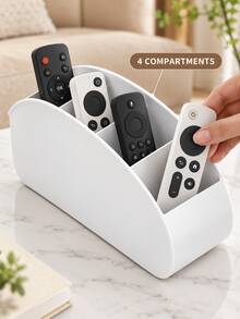 Modern Striped Remote Control Organizer Box - Remote Control Holder, Decorative Storage Item; Featuring Vertical Stripe Design, Easy Access; Suitable For Storing TV, Air Conditioner And Other Household Remote Controls; Combines Home Decor And Storage Function; Ideal For Dorm Storage, Desk Organization; Also Suitable For Halloween, Christmas And Wedding Occasions - View 7