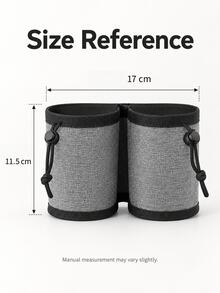 Luggage Handle Cup Holder, Portable Travel Cup Holder Bag With Adjustable Drawstring, Universal Luggage Accessory, Suitable For Travel, Camping Essentials, Vacation Essentials, Beach Trips, Hiking, Graduation And Back To School Trips - Multicolor - View 8
