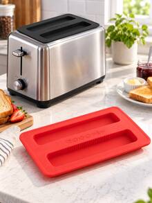 2pcs/1pc Silicone Toaster Dust Cover, Reusable Kitchen Appliance Protective Cover, Suitable For Toaster And Countertop Oven, Dust-Proof Storage Cover, Soft Silicone Kitchen Storage Accessory, Home Countertop Appliance Protective Cover - Multicolor - View 3
