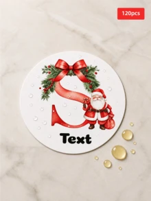 1/30/60/120pcs Christmas Round Stickers - Supports Personalized Custom Text, Blessings And Exclusive Text, Simple Round Layout Combined With Christmas Theme Design, Can Choose Exclusive Content According To Different Gifts, Suitable For Sticking On Gift Boxes, Gift Bags, Wrapping Paper, Greeting Cards, Envelopes And Handmade Packaging, Making Ordinary Gift Packaging Present A More Exquisite Christmas Ritual Feeling, Suitable For Couples, Family, Friends And Colleagues, Suitable For Christmas, Parties, Anniversaries - Multicolor 1 - View 17