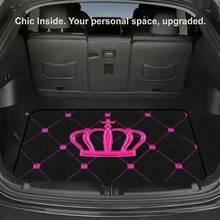 Car Trunk Mat - Luxury Pink Crown Cargo Liner - All-Weather Protection, Suitable For SUV And Sedan - A - View 1