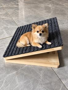 1pc Adjustable Pet Ramp For Stairs, Non-Slip Dog Ramp With Carpet Surface, Foldable Portable Pet Steps For Small & Medium Dogs, Cats, Puppies And Senior Pets, Indoor Stair Climbing Aid For Home, Couch & Sofa, Holiday Gift - Multicolor - View 5