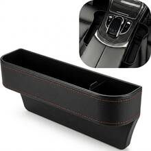 2pcs Car Storage Organizer, Car Center Console Storage Box, Seat Gap Filler Storage Box, Suitable For Phone, Fashion Glasses, Keys, Wallet Storage, Practical Car Interior Accessories, Fits All Car Models, Essential Car Storage - Black - View 15