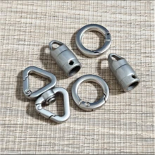 2pcs 360° Rotatable Dual-Head Triangle Spring Buckle | High-Quality Zinc Alloy, Polished Smooth, Exquisite Craftsmanship, Silver White, Universal Accessory For Phone, Clothing, Luggage And Hiking, Suitable For Various Rope Sizes, No Battery Required (Non-Load Bearing Buckle, Not For Climbing) - Multicolor - View 12