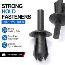 Car Plastic Rivet Fasteners, Suitable For Car Door Trim Fixing, Black Minimalist Practical Essential Accessories, Fender Bumper Edge Molding Clips, Car Bumper Rivets, Car Interior Accessories, Durable Plastic Car Decorative Clips, Suitable For BMW Cars - Multi-color - View 4