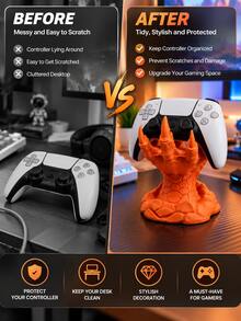Game Controller Stand Claw Design Handle Base Fantasy Style Desktop Display Rack Single Controller Storage Rack Game Desk Decoration Controller Display Stand And Decorative Base Suitable For Gamers - View 9