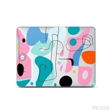 Abstract Color Block Art Rigid Laptop Protective Case, Compatible With MacBook Air 13, Air 15, Pro 13, And 14-Inch Models (Models A2681, A2337, A1369, A2338, A2941). Features Scratch Resistance, Fingerprint Resistance, And Shock Absorption. - View 9