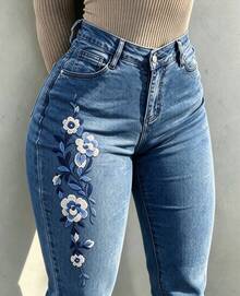 Women Jeans - Baby Blue - View 1