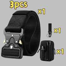 Outdoor 2-In-1 Tactical Belt - Durable Nylon, Adjustable Buckle, Suitable For Survival, Tactical Use, Tactical Gear - Multicolor - View 16