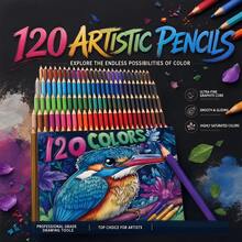 120 Colored Pencils Set For Professional Artists, Soft Core Drawing Pencils For Coloring & Sketching,Art Supplies Gift - 120-color Oil-based Colored Pencils - View 10