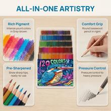 120 Colored Pencils Set For Professional Artists, Soft Core Drawing Pencils For Coloring & Sketching,Art Supplies Gift - 120-color Oil-based Colored Pencils - View 3