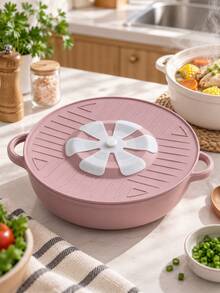 Anti-Overflow Silicone Pot Lid, Reduces Boiling Overspill, Prevents Splashing, Silicone Material, New Kitchen Choice, Easy To Use And Convenient, Easy To Clean, Convenient Storage, 2 Colors Available - Multicolor - View 7