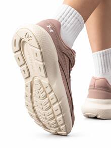 Under Armour New Cushioned Wear-Resistant Rebound Breathable Low-Top Casual Running Shoes - Dusty Pink - View 3