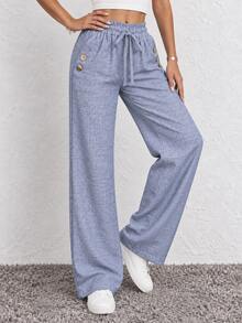 Women Pants - Blue Gray - View 5