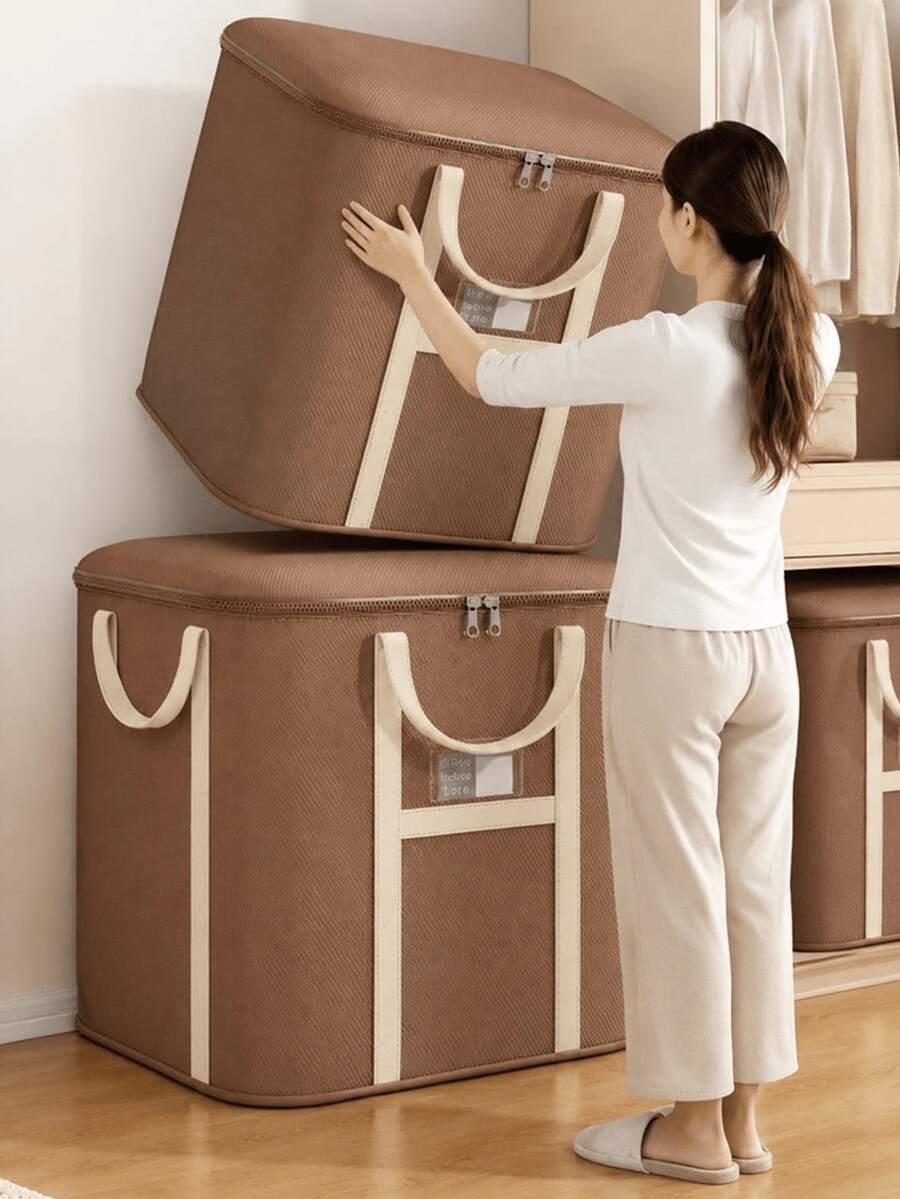 Extra Large Bedding And Clothing Storage Bag, Dust-Proof Moving Packing Bag, Suitable For Home Storage, Can Store Dresses, Pants, Underwear, Suitable For Wardrobe, Dorm, Back To School And Travel, Protects Bags, Suitable For Women's Halloween