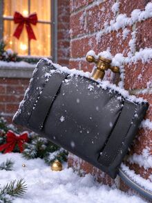 Thickened Faucet Anti-Freeze Insulation Cover, Outdoor Water Pipe Anti-Freeze & Dust Cover, Prevents Faucet Freezing, Winter Essential, Reusable, Easy To Remove, Suitable For Home, Garden, Kitchen And Various Outdoor Environments, Winter Necessity - Multi-color - View 2