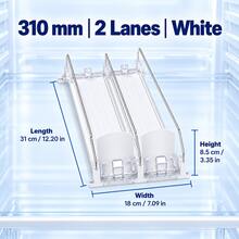 1/2/3/4/5/6 PCS White Soda Can Organizer For Fridge, Self-Pushing Drink Dispenser With Adjustable Width, Automatic Beverage Pusher Rack For Cans And Bottles, Space-Saving Refrigerator Storage For Kitchen Cabinet, Pantry And Countertop - White - View 18