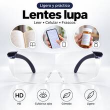 Men's Reading Glasses - Black - 5X Magnifying Reading Glasses - View 3