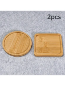 8pcs Wooden Coaster Set Handmade Blank Pads Succulent Plant Tray Set - Wooden Heat-Resistant Non-Slip Coasters, Mosaic Tile Base, Suitable For Coffee Table, Teacup, Vase Base, Multi-Functional Decoration, Kitchen, Placemat - Multicolor - View 16