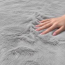Modern Shaggy Area Rug – Ultra Soft Plush Rug For Living Room, Bedroom & Home Decor - Light Grey - View 2