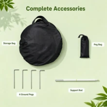 1 Pc Portable Pop-Up Mini Greenhouse PVC Plant Winter Frost Insect Bird Protection Cover With Zipper Window For Indoor Outdoor Plant Growing - Instant-open Style - View 8