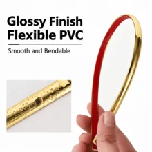 1pc 5m X 8mm PVC Self-Adhesive Ultra-Thin Decorative Trim Strip, Flexible Edge Line For Wall, Cabinet, Mirror, Furniture, Door Frame, Panel Indoor Decoration - C - View 4