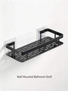 Large Capacity Wall-Mounted Shower Caddy, Drill-Free Space-Saving, Suitable For Bathroom And Kitchen, Easy To Install, Suitable For Storing Toiletries, Cosmetics And Other Items, Bathroom Storage Rack - Multicolor - View 12