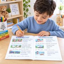 Children's English Picture-To-Sentence Activity Book, Colorful Illustrations With Vocabulary Replacement And Sentence Combination, Includes Lined Writing Area, Suitable For Basic Writing Practice And Parent-Child Learning - Multicolor - View 11