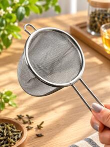 4/3/2/1pc Stainless Steel Fine Mesh Strainer Basket, Multi-Functional Tea Filter And Food Strainer, Suitable For Washing Fruits And Vegetables, Fine Mesh Colander, Suitable For Tea, Pasta, Noodles, Rice And Kitchen Cooking - Multicolor - View 10