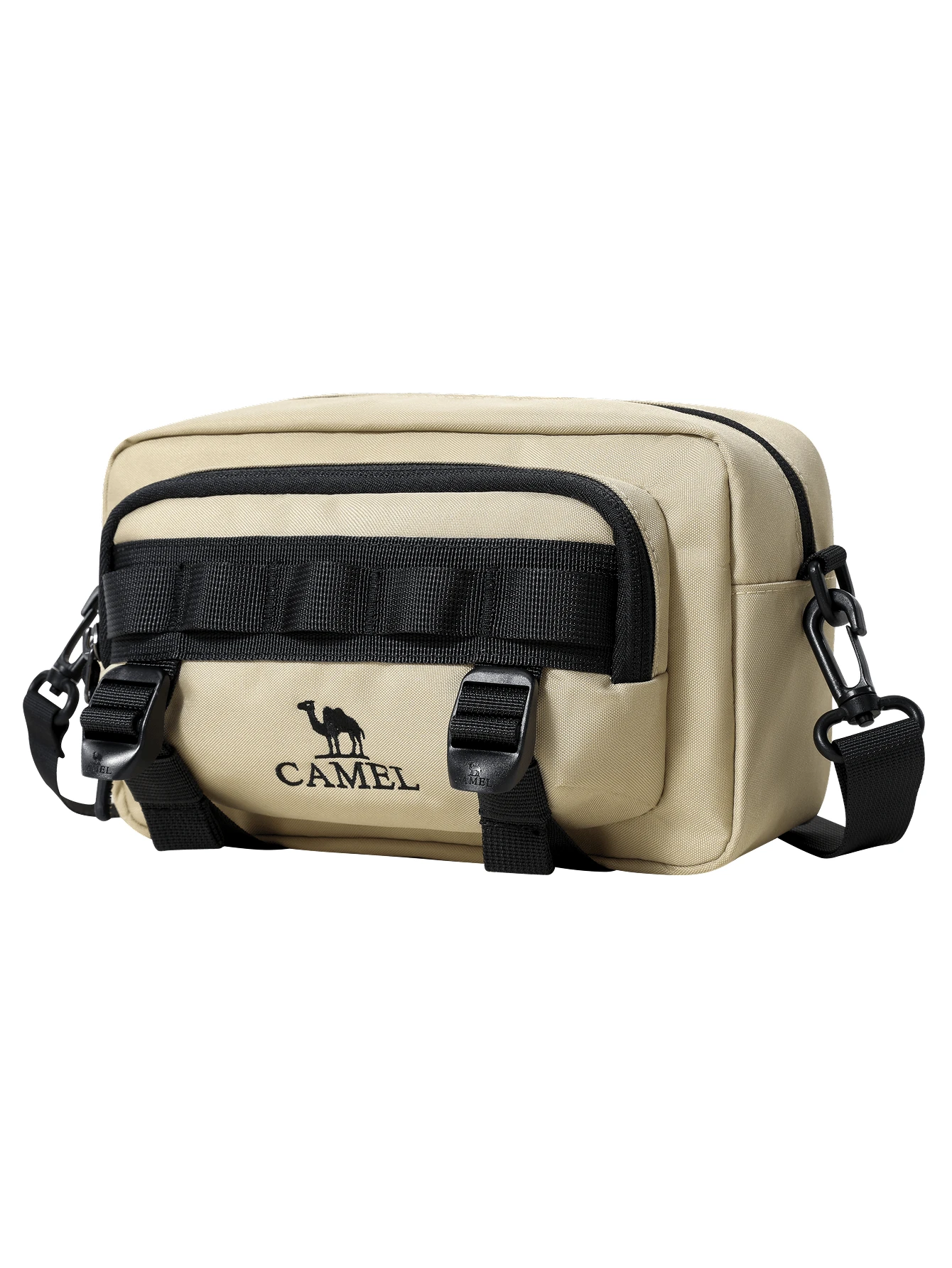 CAMEL CROWN Lightweight Crossbody Bag, Casual Versatile Portable Chest Fanny Pack For Commuting, Sports, Running - Khaki - View 1