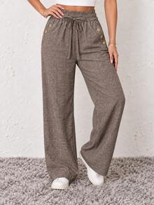 Women Pants - Khaki - View 3
