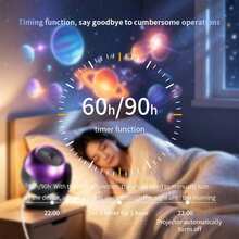 Galaxy Projection Night Light, Adjustable Focus USB Starry Sky Projector, Includes 24 Slides, 360° Plug & Play High Definition Starry Sky Projector, Suitable For Bedroom And Car, Adjustable Brightness - Multicolor - View 6
