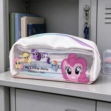 1pc My Little Pony Pencil Case Set, Ins Style Large Capacity Colorful Aesthetic Pencil Pouch, Cute Stationery Storage Bag, Pencil Box, Back To School Gift For Students And Teens - A - View 6