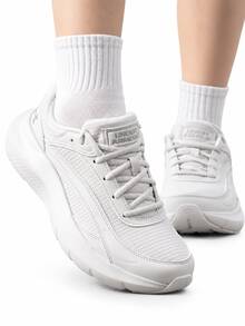 Under Armour New Cushioned Wear-Resistant Rebound Breathable Low-Top Casual Running Shoes - Off-white - View 2