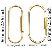 2/4/6pcs Gold Screw Lock Keychains, DIY Gold Keychain Clips, Minimalist Style Keychain Pendant, Climbing Carabiner Keychain, Unisex Car Keychain, Bag Charm, Cute Gothic Y2K Style Campus Accessory - Gold - View 6