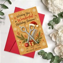1/3 Sets Funny Christmas Office Greeting Card Humorous Pun Work Holiday Card For Colleagues, Coworkers, Work Team Office Christmas, Work Party, Holiday Gift - A - View 5