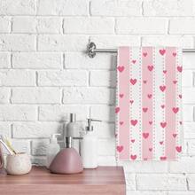 2 chiếc khăn lau bếp họa tiết trái tim sọc xanh & hồng tối giản, khăn lau trà sợi microfiber mềm 40*60cm, phù hợp cho nhà bếp gia đình, nhà hàng, cắm trại ngoài trời, lau bàn, khăn lau bát đĩa, khăn lau tay, phụ kiện dệt may nhà bếp, quà tặng ngày lễ - Nhiều màu - Xem 9