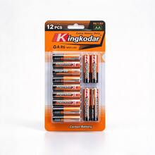 Batería Kingkodar AA R6 1.5V, 12 unidades por blíster, para control remoto, juguetes y linternas. - Blanco - Ver 1