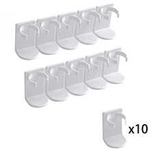 5/10 piezas Estante de almacenamiento de frascos de especias de plástico sin perforar, caja de almacenamiento de cocina montada en la pared, estante de botellas de especias montado en la pared autoadhesivo, se puede cortar y combinar, utensilios de cocina pequeños y de cocina de RV - Ver 8