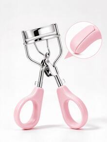 3pcs Star Embossed Handle Eyelash Curler, Portable Metal Lash Curler, Cute Macaron Color Eyelash Curling Tool For Women Makeup - Multicolor - View 2