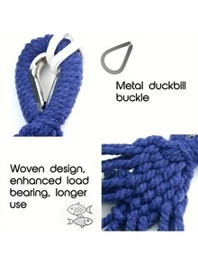1PC Thick Fabric Curved Anti-Falling-Down Hammock - Multicolor - View 5