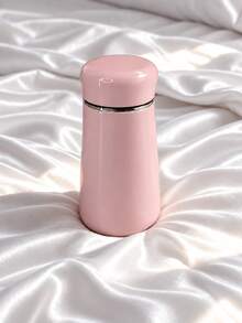 1pc 230ml/8oz Pink Mini Portable Cup With Lid, Stainless Steel Mini Travel Coffee Cup, Portable Coffee Water Cup, Suitable For Office, School, Commute, Travel And Daily Use, Compact And Lightweight, Suitable For Coffee, Tea, Women, Girls And Students - Pink - View 10