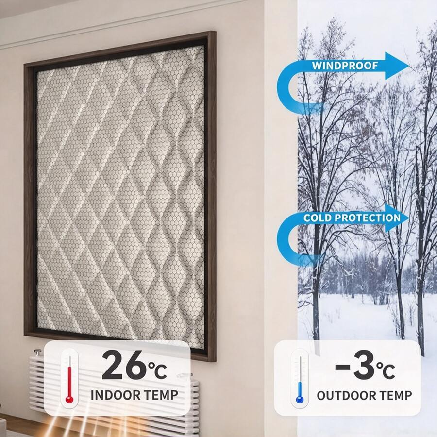 1pc Professional Roll-Up Shade Curtain (Random Color And Size), Thickened Diamond Pattern Home Window Insulation Curtain, Sun Protection, Heat Insulation, Windproof, Effectively Blocks Direct Sunlight And Cold/Hot Air Penetration, Suitable For Bedroom, Study, Living Room Light Blocking And Sun Protection, Winter Warmth And Cold Protection, Summer Heat Insulation And Cooling, Home Window Light Blocking And Warmth Soft Decoration, Practical Home Light Blocking And Windproof Accessory - Multicolor - View 1