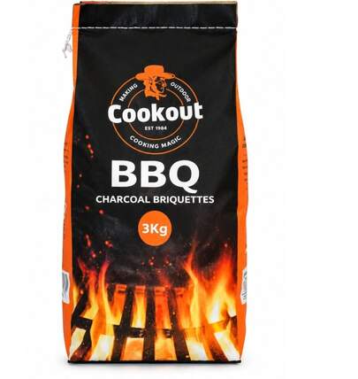 Carbón vegetal para barbacoa 3 kg