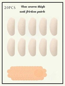 1 Set Unisex Cuttable Anti-Friction Pads, Suitable For Underwear Linings, Invisible Seamless Adhesive, Waterproof, Anti-Irritation, Skin-Friendly Material, Suitable For Bras, Shapewear, Thongs, Hand Washable, Suitable For Sensitive Skin - Thin style - View 8
