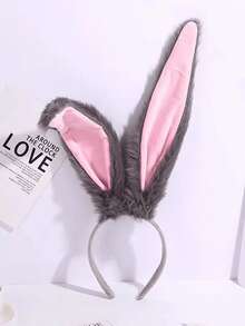 1/2pcs Plush Rabbit Ear Headband, Fluffy Rabbit Ear Hair Accessory, Adjustable Cosplay Costume Headpiece, Suitable For Party, Halloween And Theme Events, Cute Cosplay Headpiece For Party, Easter And Photo Props, Home Decor, Bedroom Decor, Personalized Gift, Gift Box, Room Decor, Bedroom Decor, Kitchen Accessories, Autumn Home Decor, Home Decor, Kitchen, Autumn, Christmas Decorations - Multicolor - View 10