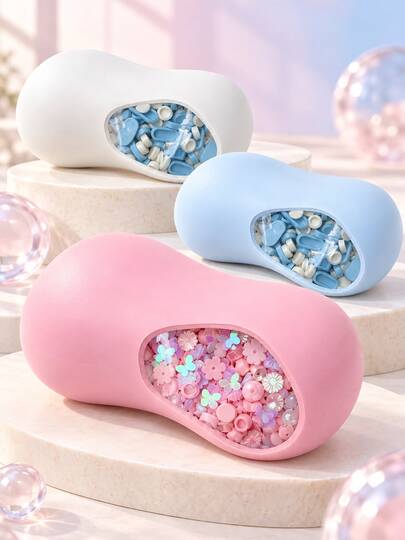 OBOVAY 1 buah Bola Sabun Renyah Buatan Tangan, Mainan Remas Pereda Stres yang Diaktifkan Suara, Sangat Lembut dan Mudah Diremas, Cocok untuk Remaja dan Dewasa untuk Meredakan Stres, Hadiah Ulang Tahun, Hadiah Liburan, Hadiah Pesta, Hadiah Natal, Mainan Remas Kotak Buta, Mainan Penyembuhan Emosional, Mainan Pereda Stres Emosional, Warna Acak