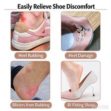 2/4pcs Self‑Adhesive Shoe Heel Repair Patches Anti‑Wear Reinforcement Inserts For Damaged Shoe Heel Multi‑Color Shoe Care Accessories - Multicolor - View 3